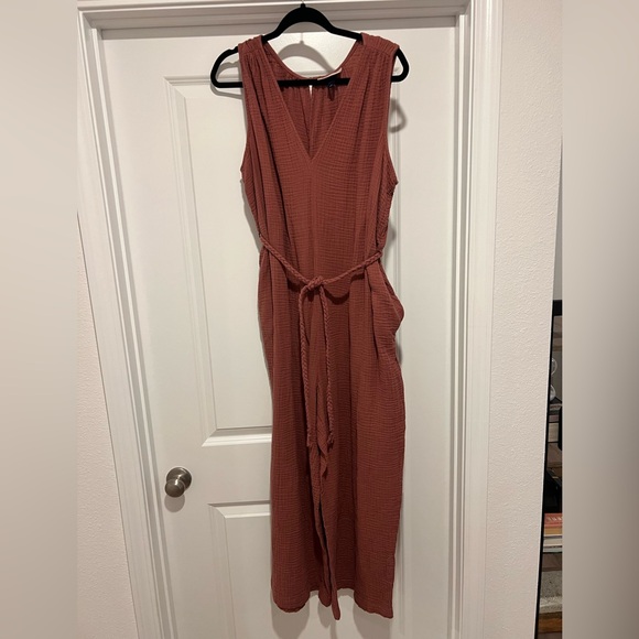 Universal Thread Rust Jumpsuit - Picture 2 of 4